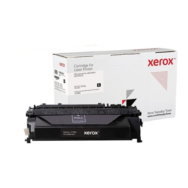 Xerox Everyday Single väriainekasetti, joka on yhteensopiva HP 80X (CF280X) mustan 11500 sivun kanssa