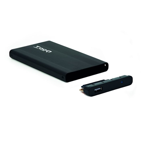 Eksternt kabinet - TooQ - TQE-2510B - 2,5' Sata USB 2.0 harddisk - Sort