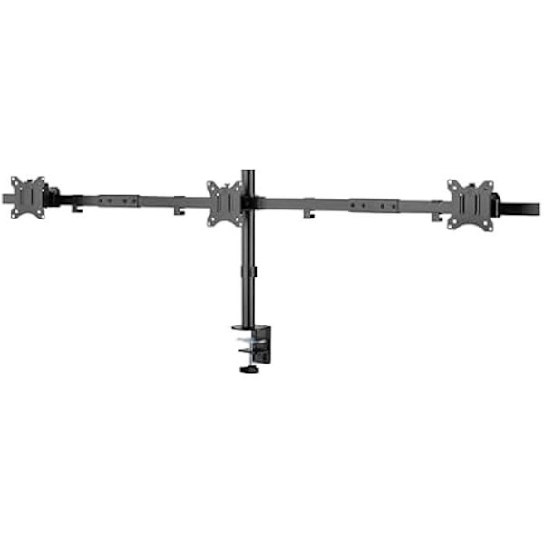 Udstyr 650158 Mobilt skrivebordsbeslag til tre 17"-32" skærme Sort
