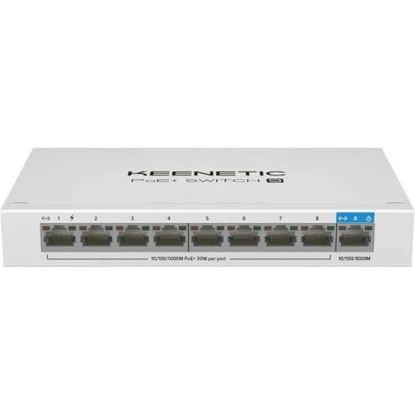 PoE+ kytkin - KEENETIC - KN-4710-01-EU - 8 porttia - 1x uplink - 120W