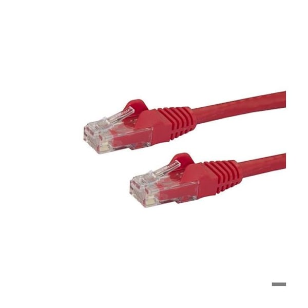 STARTECH Hookless Cat6 UTP-verkkokaapeli - 50 cm punainen - Anti-Snag RJ45 Ethernet-johto - Patch-kaapeli