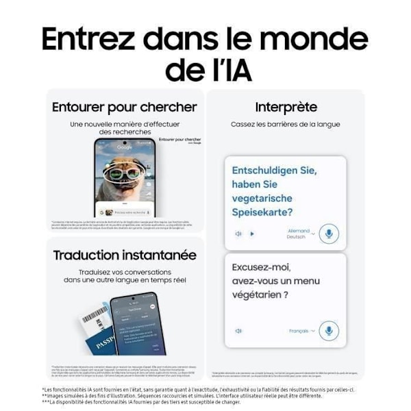 Samsung Galaxy S24 FE -älypuhelin 128 Gt Sininen Blå