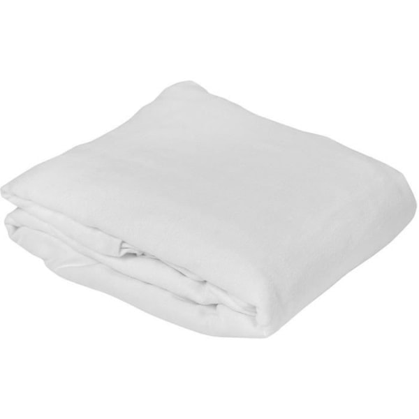 Skydd över sängkläder - TOISON D'OR - KUMMIN - 100% bomull - 90 x 190 cm Vit