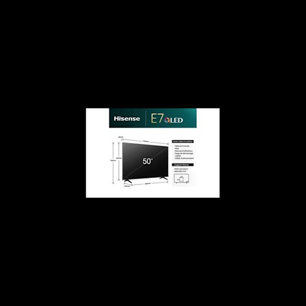 QLED 4K-TV - Hisense - 50E7NQ - 50 tum - Dolby Vision/HDR10+ - Smart TV