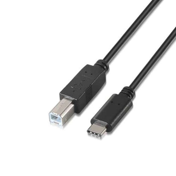 Kabel Aisens A107-0054 USB Kabel 2 M USB Sort