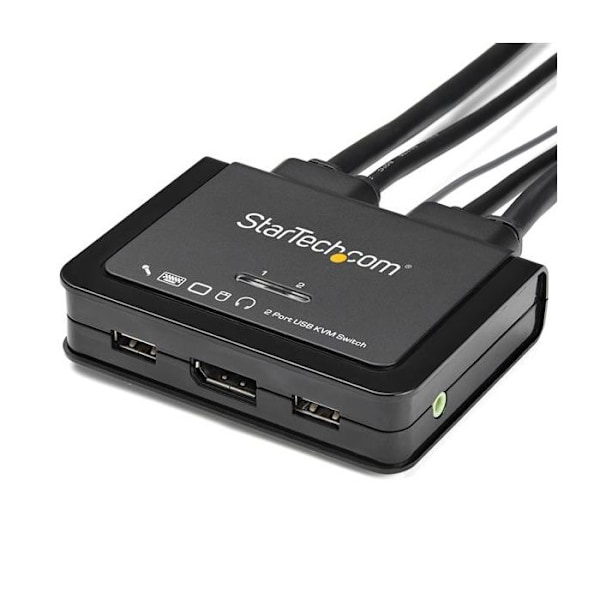 KVM-svitsj - STARTECH - SV211DPUA4K - 2 Porte - 4K 60 Hz - Audio 3,5 mm