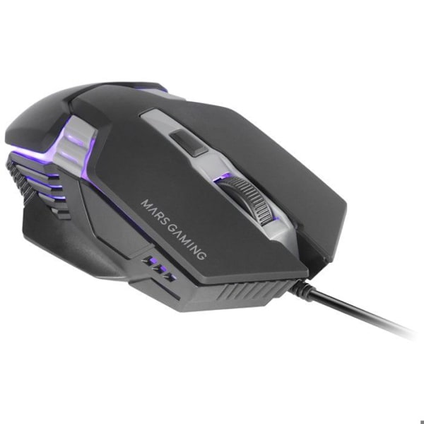 Souris Gaming - Mars Gaming - MM024 - RGB Flow-belysning - Optisk sensor 4000 DPI - Huano mekaniska switchar