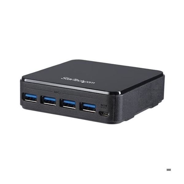 USB 3.0-hub - STARTECH - Delningsswitch med 4 ingångar / 4 utgångar - Strömförsörjning via USB