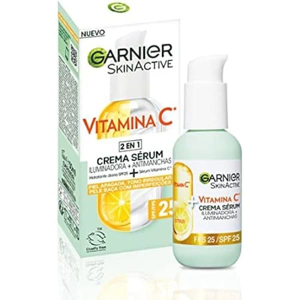 Ansiktsserum - GARNIER - Upplysande - 20% Vitamin C - SPF25 - Icke klibbig
