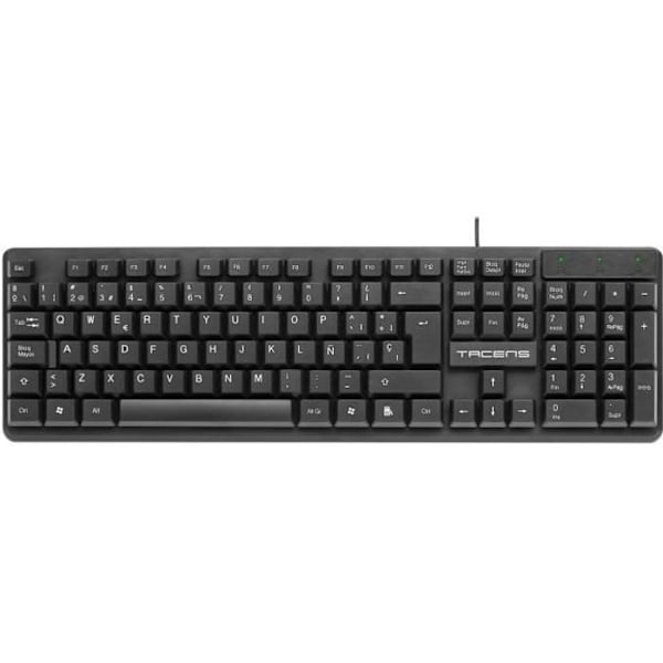 TACENS anima AK0ES tastatur - Standard - Kablet - USB - Membrantastatur - QWERTY - Sort Sort