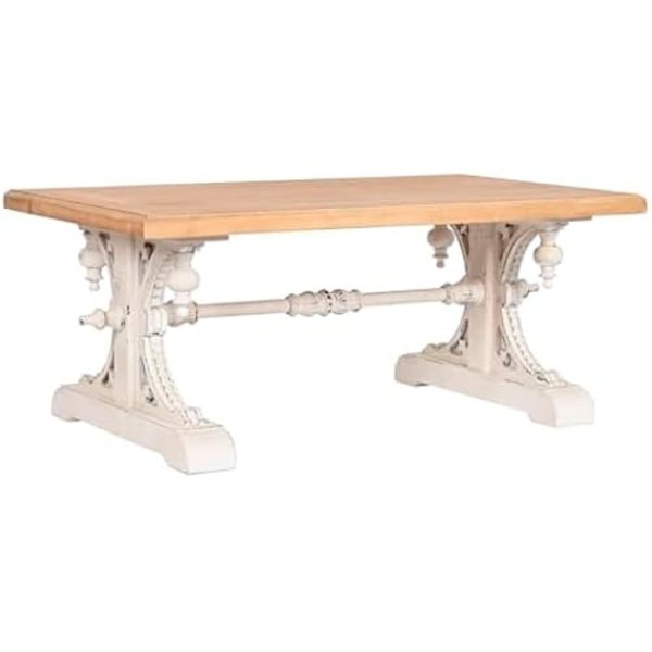 Sofabord - HOME ESPRIT - Rektangulært - Grantræ - 110 x 65 cm - Flerfarvet Flerfärgad