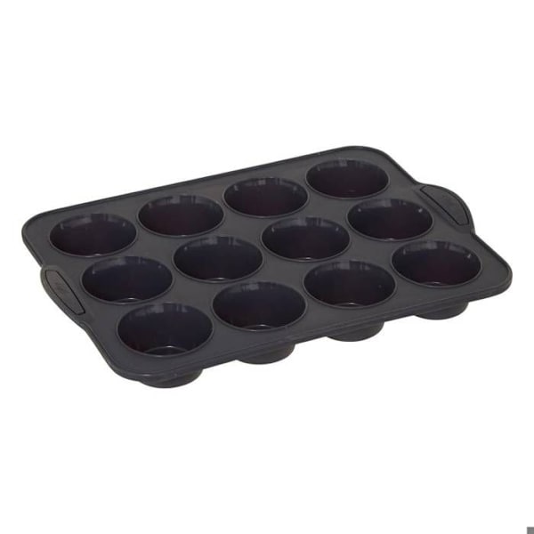 Muffinsform - Gourmethemlighet - 12 hål - Silikon - Taupe - Ugns- och mikrovågssäker Mol