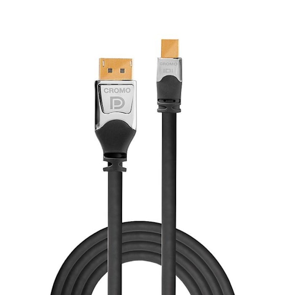 Lindy 36311 DisplayPort kabel 1 m Mini DisplayPort Grå (1M CROMO MINI DISPLAYPORT TIL - DISPLAYPORT KABEL) - 4002888363112