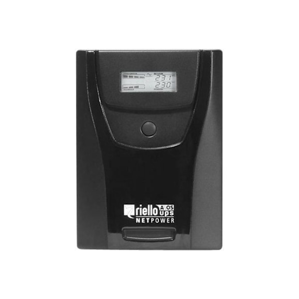 Riello UPS Net Power NPW 2000 Inverter AC 220-230-240 V 1200 Watt 2000 VA RS-232, USB-udgangsstik: 6 sorte Grå