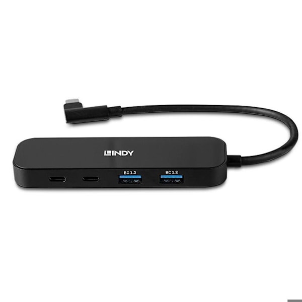 USB Hub - Lindy - 43334 - 4 Porte - USB 3.2 Gen 1 - Type C - Farve Hvid