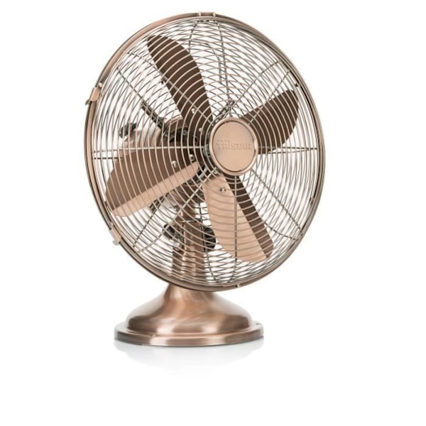 Skrivebordsventilator - TRISTAR - VE-5970 - 35 W - Kobberfinish - 3 hastigheder metalliskt rosa