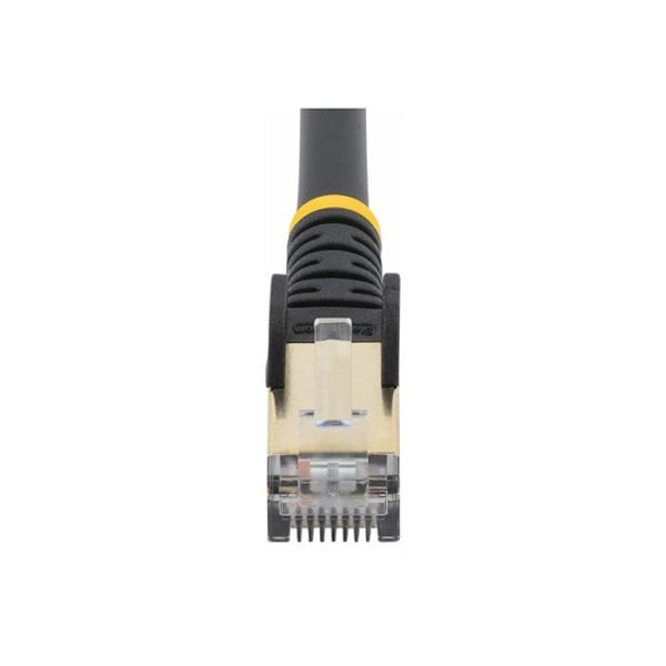 StarTech CAT6a Patch Cord - 1,5 m - Koukkuton - RJ45 Patch Kaapeli - Musta (Kaapeli - Musta CAT6a Kaapeli 1,5 m) -