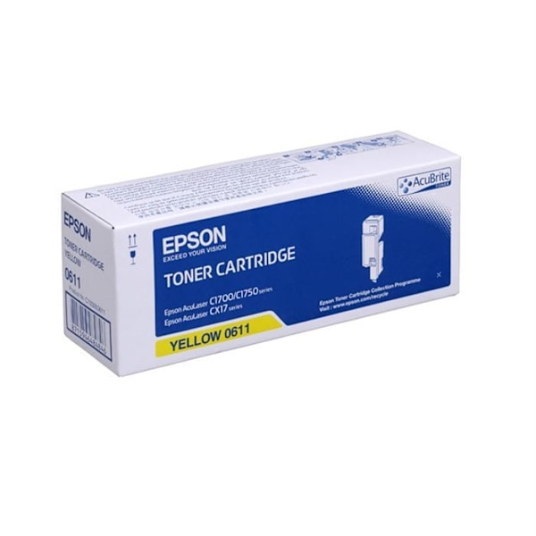 Epson AL-C1700 AL-C1750 AL-CX17 - Suuri kapasiteetti - Keltainen - 1400 sivua