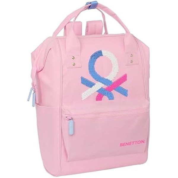 Reppu - SAFTA - Benetton - 13 tuumaa - Vaaleanpunainen - Lapsi - Kahvat mukana