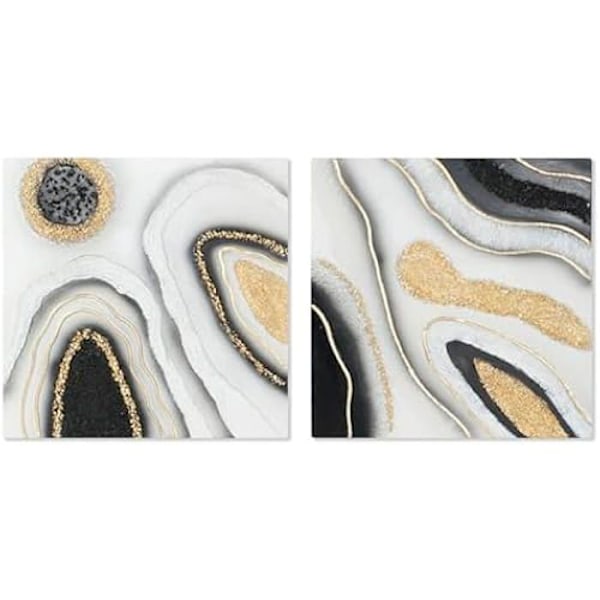Maalaus - KOTI ESPRIT - Malli S3054749 - Monivärinen - 80 x 80 cm - Nykyaikainen mångfärgad