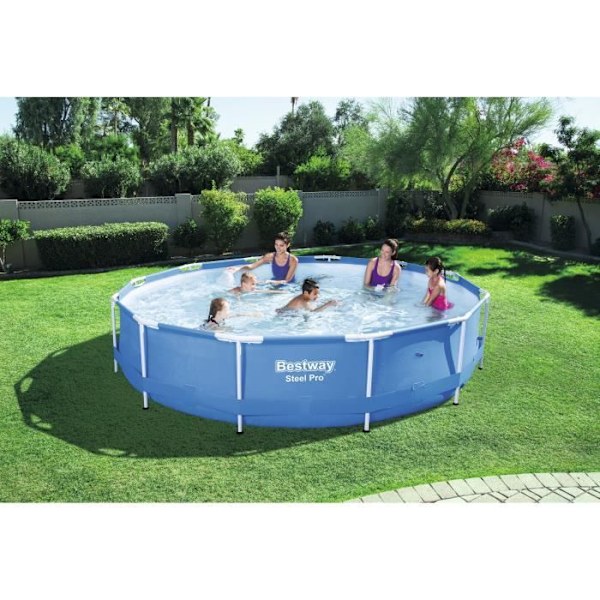 BESTWAY Rund rørformet swimmingpool Ø3,66 x H0,76m Blå