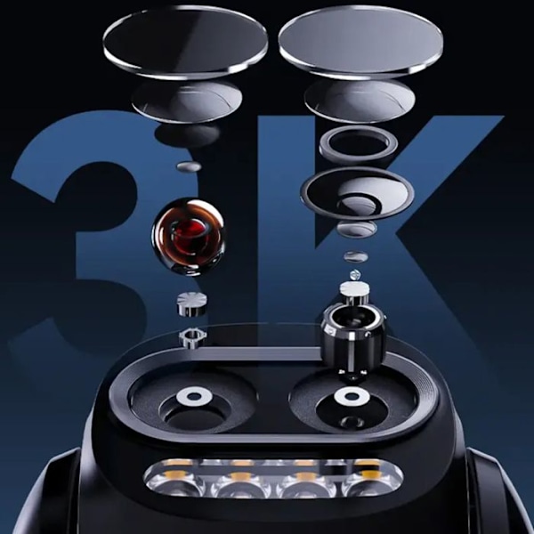 Wi-Fi overwachungskamera med hurtig detektion og notifikationer, 5MP - Imou Outdoor Camera Cruiser Z (IPC-S7DP-5M0WEZ) - Hvid
