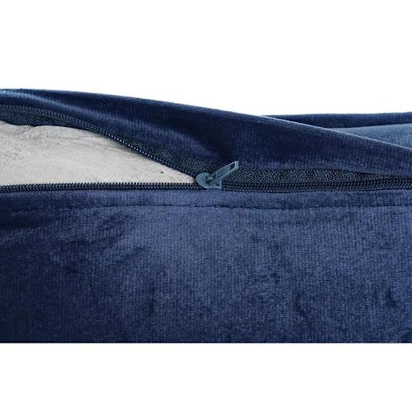 sininen tyyny 50 x 10 x 30 cm kukkia