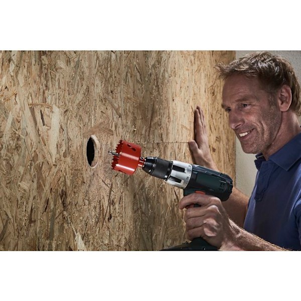 BiM Multi Material Hulsav - WOLFCRAFT - Diameter 83 mm - Skæredybde 40 mm Rød