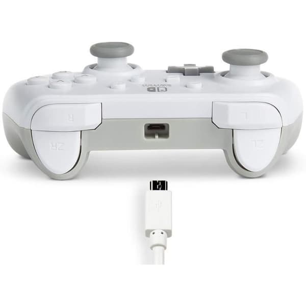 Langallinen ohjain - POWER A - Nintendo Switch - valkoinen