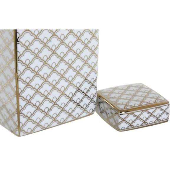 vas vit, guld design glam 30 cm