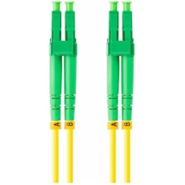 Fiberoptisk kabel - LANBERG - G657A1 - Duplex - LC/APC - Gul LSZH