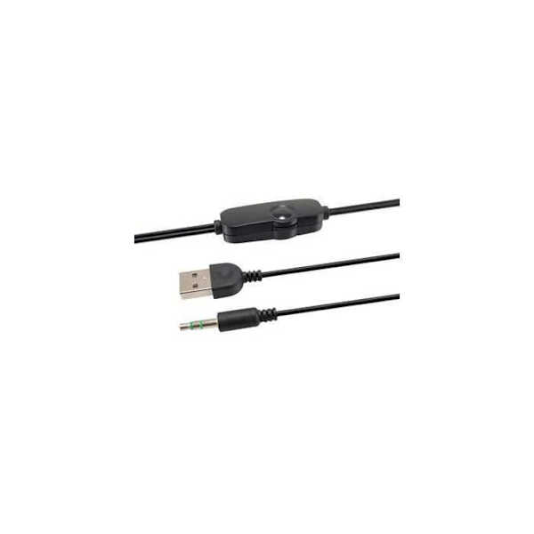 Mini USB Højttalere til PC - UDSTYR - Sort Rød - Kablet