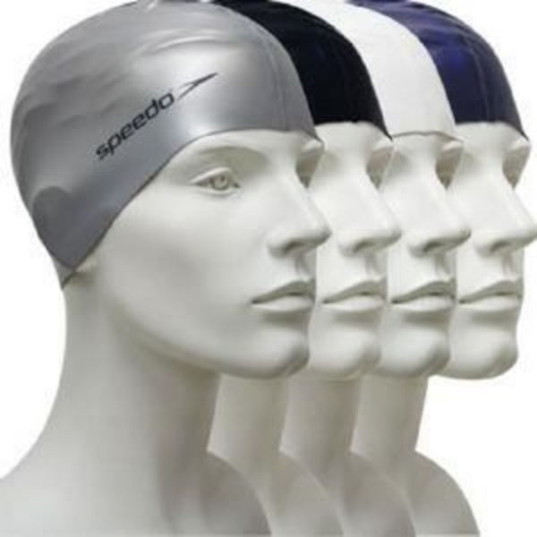 Uimamyssy - SPEEDO - Plain Flat Silicone Cap - Sininen - Mukava ja säädettävä