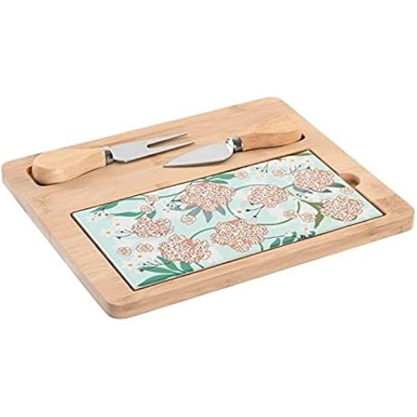 Forretsbakke - DKD Home Decor - Standard - Grøn og beige - Bambus og stentøj - 24,5 x 20 cm grönt och beige
