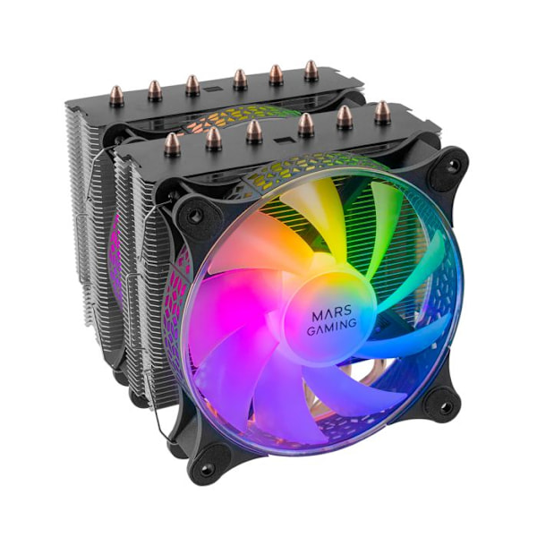 Mars Gaming MCPU-XT RGB processor køler - sort - 12 cm