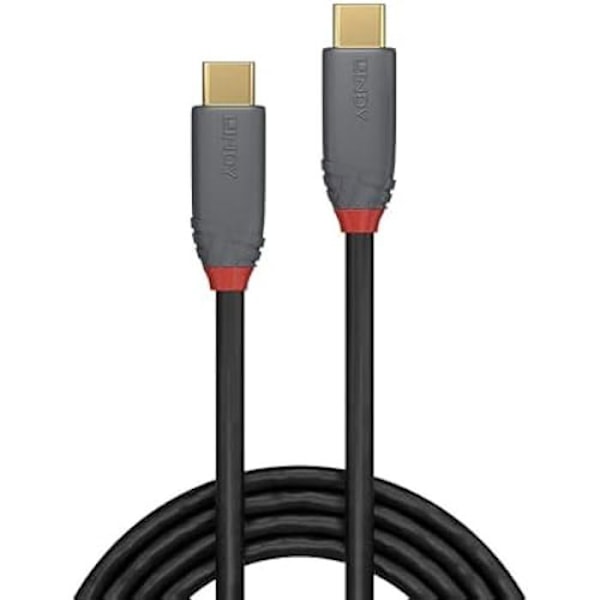 USB 3.2 Type C -kaapeli - LINDY - 2m - 20 Gbit/s - 5A - Virransyöttö