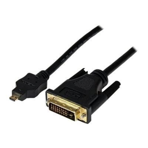 Micro HDMI® - DVI-D M/M -sovitin kaapeli tabletille ja älypuhelimelle - STARTECH - 1m - Musta - Suojattu