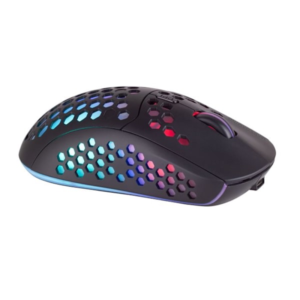 MARSGAMING Mars Gaming, trådløs gamingmus, RGB Flow, Ultralet 79g, 3200DPI, Sort - MMW3
