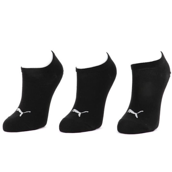 Näkymättömät sukat - Puma - Ohut musta - 3-pack - Mukavat - Unisex Svart 27