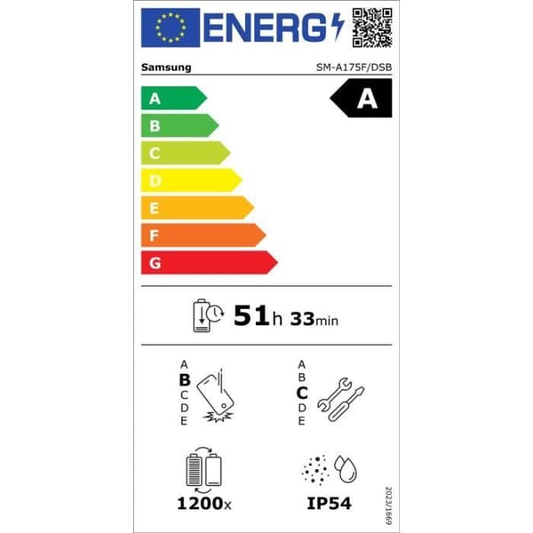 SAMSUNG A17 Vaaleansininen 128 Go