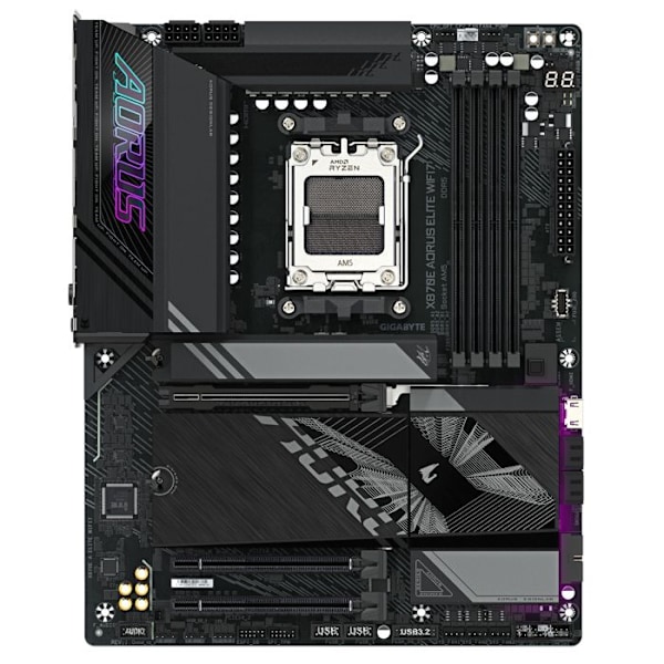 Moderkort - GIGABYTE - X870E A ELITE WIFI7 - Socket AM5 - DDR5 - Wi-Fi 7