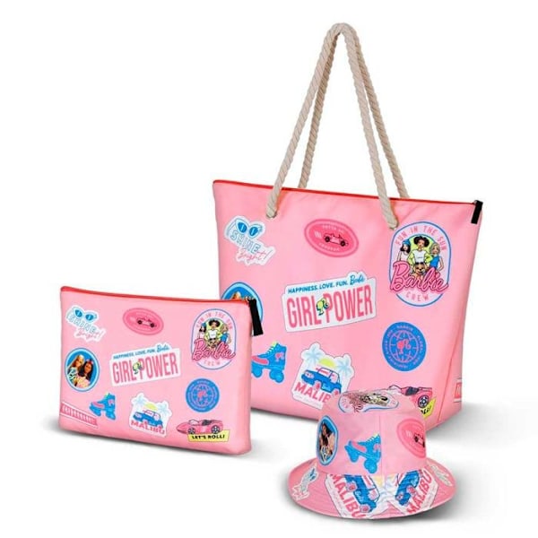 Strandtaske Sol - Barbie Malibu - Rosa - One Size Rosa