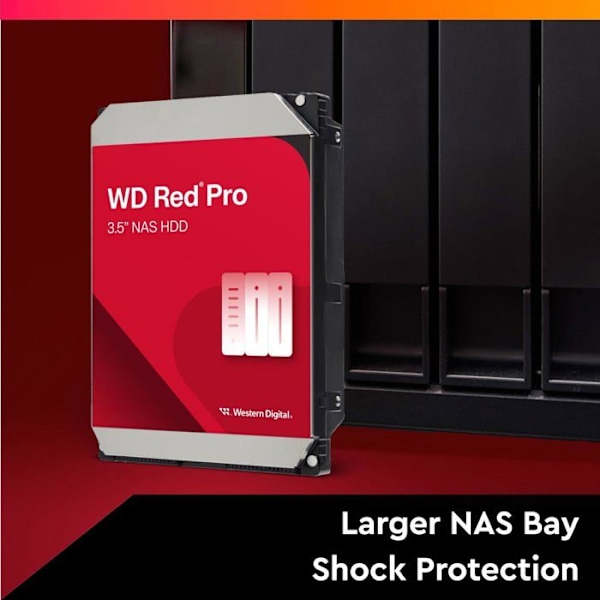 3,5' 22TB HDD-harddisk - WESTERN DIGITAL - WD RED PRO