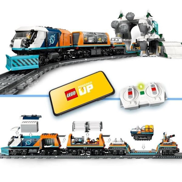LEGO City 60470 Ekspresstoget til Arktiske Udforskere - Spil til Drenge fra 7 år Flerfärgad