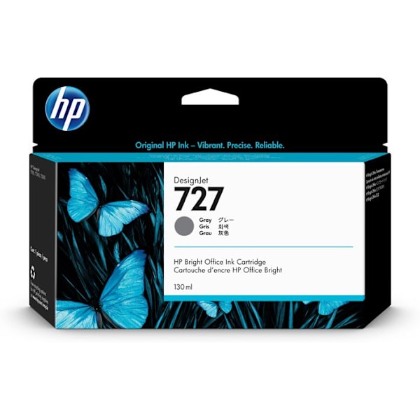 HP 727 blækpatron - Grå - Standardkapacitet 130 ml