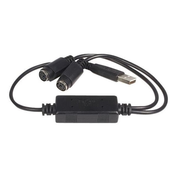 Adapter tangentbord/mus - STARTECH - USBPS2PC - USB till PS2 - Klar att använda - Svart