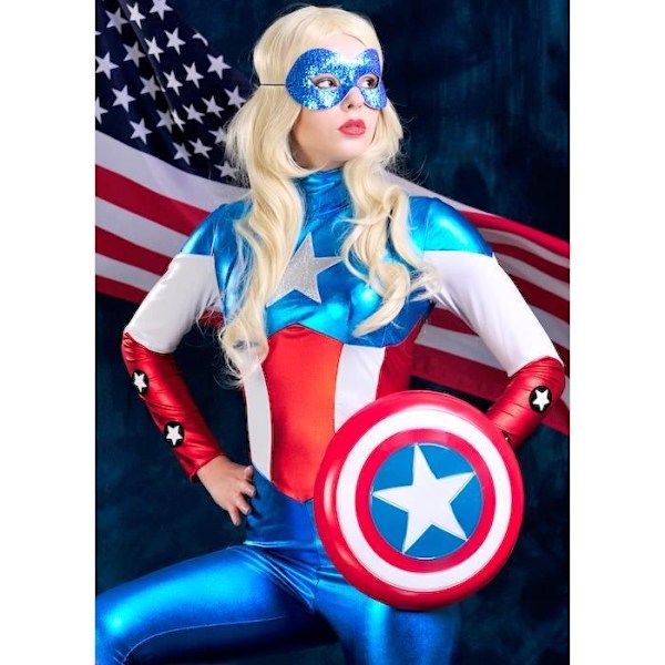 Captain America -vaahtokilpi - RUBIINIT - Avengers - 3-8-vuotiaille lapsille - Mitat 30 x 2 x 30 cm