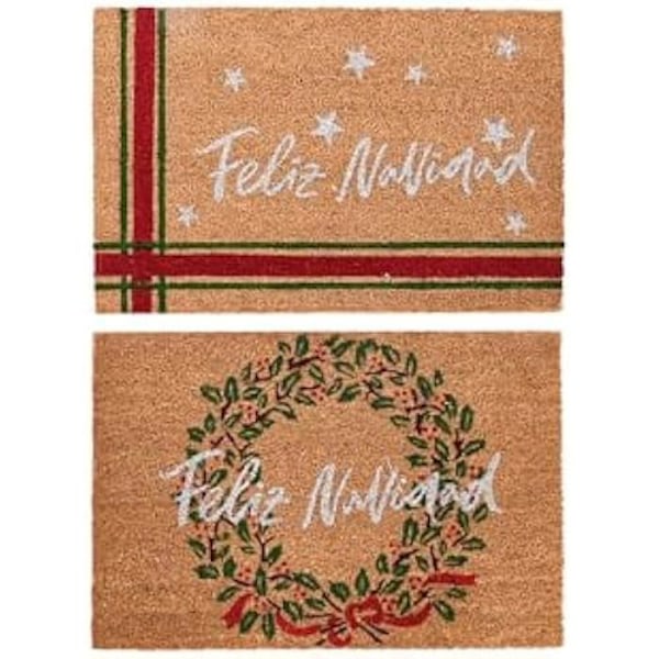 Dörrmatta - DKD HEMINNREDNING - Flerfärgad - PVC och kokosfiber - 60 x 40 cm - Rektangulär mångfärgad