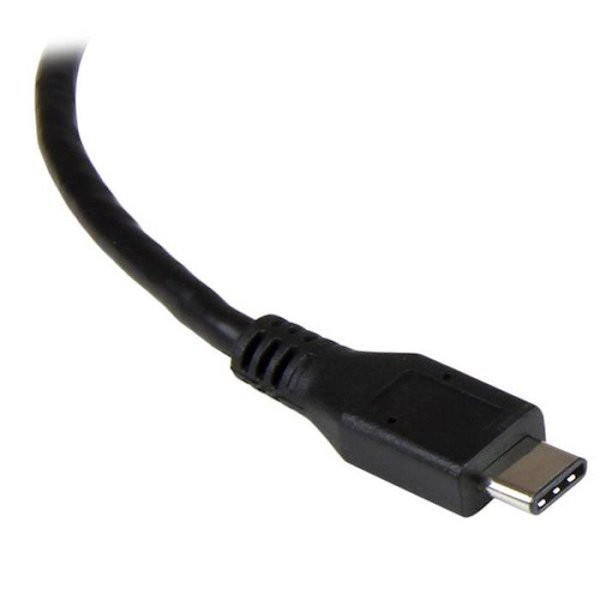 Netværksadapter - STARTECH - USB-C til RJ45 - Gigabit Ethernet - Ekstra USB-port - Sort Sort
