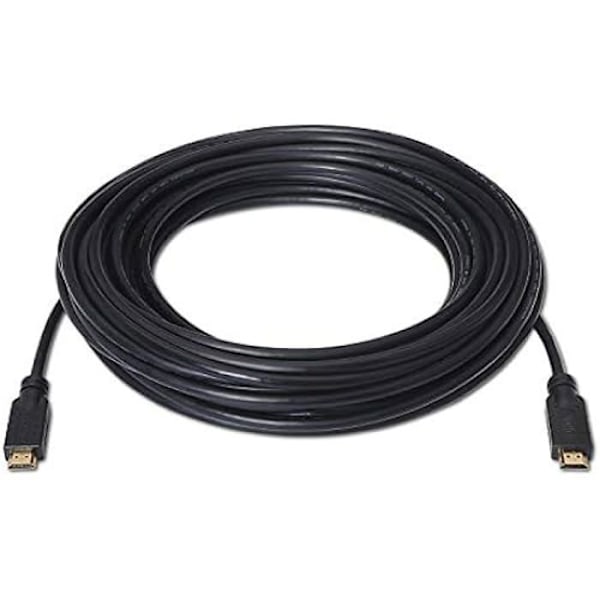 AISENS HDMI-kabel - HEC High Speed - 30m - Signalforstærkning - Sort Svart